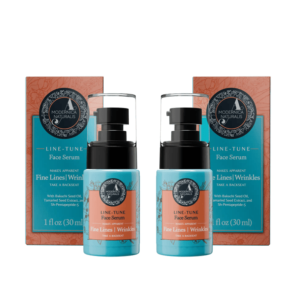 Line-Tune Face Serum – Reduces the Appearance of Fine Lines & Wrinkles – Hydrating Formula with Tamarind, Bakuchi, Arjuna, Guduchi & Peptides – Best Face Serum for Aging Skin with Fine Lines & Wrinkles - Pack of 2