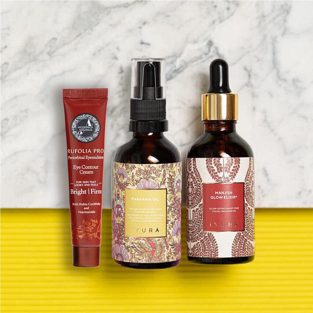 Manjistha Magic Trio – For The Appearance of Uneven Skin, Age Spots, Sun Spots & Dark Circles - Pro Beauty set iYURA 