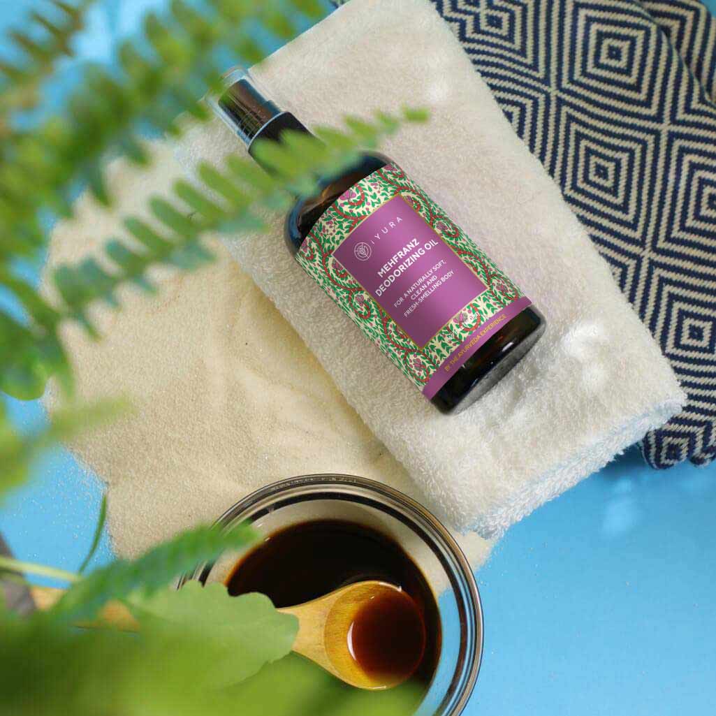 Mehfranz Deodorizing Oil: For A Naturally Soft, Clean and Fresh-Smelling Body Body Oil iYURA 
