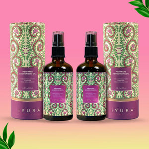 Mehfranz Deodorizing Oil - For A Naturally Soft, Clean and Fresh-Smelling Body - Pack of 2 Body Oil iYURA 