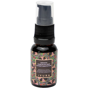 Mini Keranya | Pure Black Seed Potent Hair Potion - More Shiny Hair On The Head, Not In The Comb Hair Oil iYURA 