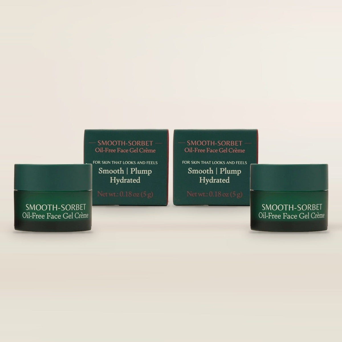 Mini Smooth-Sorbet: Oil-Free Face Gel Crème - Mature, Dull and Aging Skin - To Get Cloud-Like Glow - Pack of 2 Lotion & Moisturizer A. Modernica Naturalis 