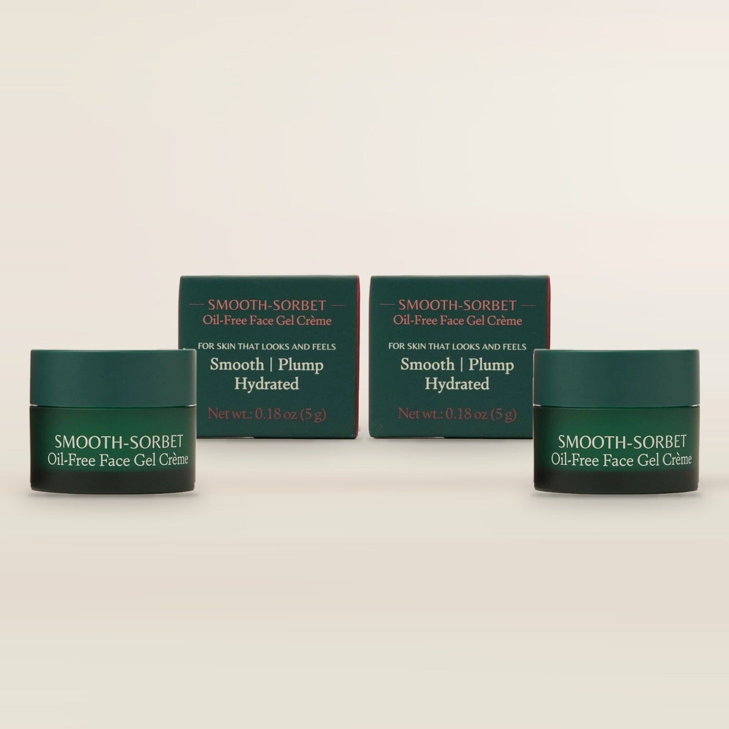 Mini Smooth-Sorbet: Oil-Free Face Gel Crème - Mature, Dull and Aging Skin - To Get Cloud-Like Glow - Pack of 2 Lotion & Moisturizer A. Modernica Naturalis 