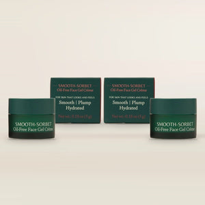 Mini Smooth-Sorbet: Oil-Free Face Gel Crème - Mature, Dull and Aging Skin - To Get Cloud-Like Glow - Pack of 2 Lotion & Moisturizer A. Modernica Naturalis 