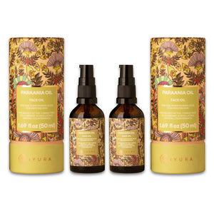 Paraania Oil - For Acne, Blemish, Dullness Prone Skin - One-Pump Power-Dose for Pristine Skin - Pack of 2 Face oil iYURA 