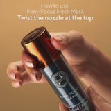 Firm-Focus Neck Mask - Lifts, Firms, Smooths the look of Loose, Saggy Skin on the Neck, Jaw, Chin & Upper Chest - Focused Visible Neck Firming Action with Phyto-Ceramides and Water Lily - Best Firming Neck Mask