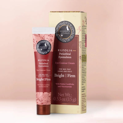 Rufolia Periorbital Eyemulsion - Brighten, Soothe and Firm Under-Eyes with Manjistha, Aloe Vera, Niacinamide and Hyaluronic Acid