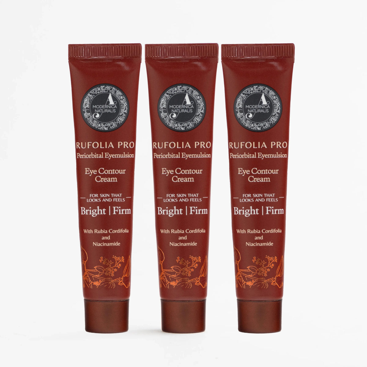 Rufolia PRO Periorbital Eyemulsion - Eye Contour Cream - Brighten, Firm and Moisturize Under-Eyes - Pack of 3 Eye Cream A Modernica Naturalis 