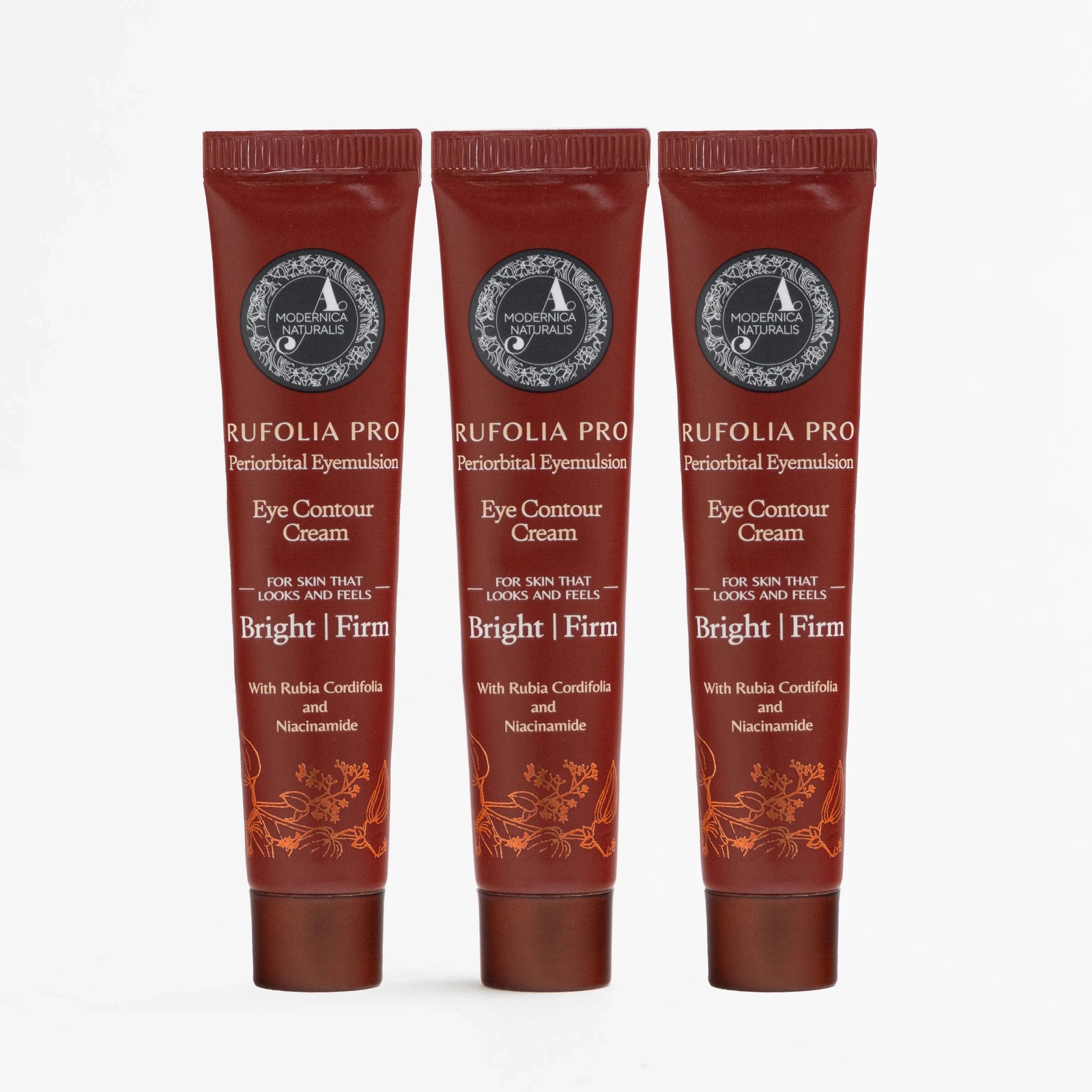 Rufolia PRO Periorbital Eyemulsion - Eye Contour Cream - Brighten, Firm and Moisturize Under-Eyes - Pack of 3 Eye Cream A Modernica Naturalis 