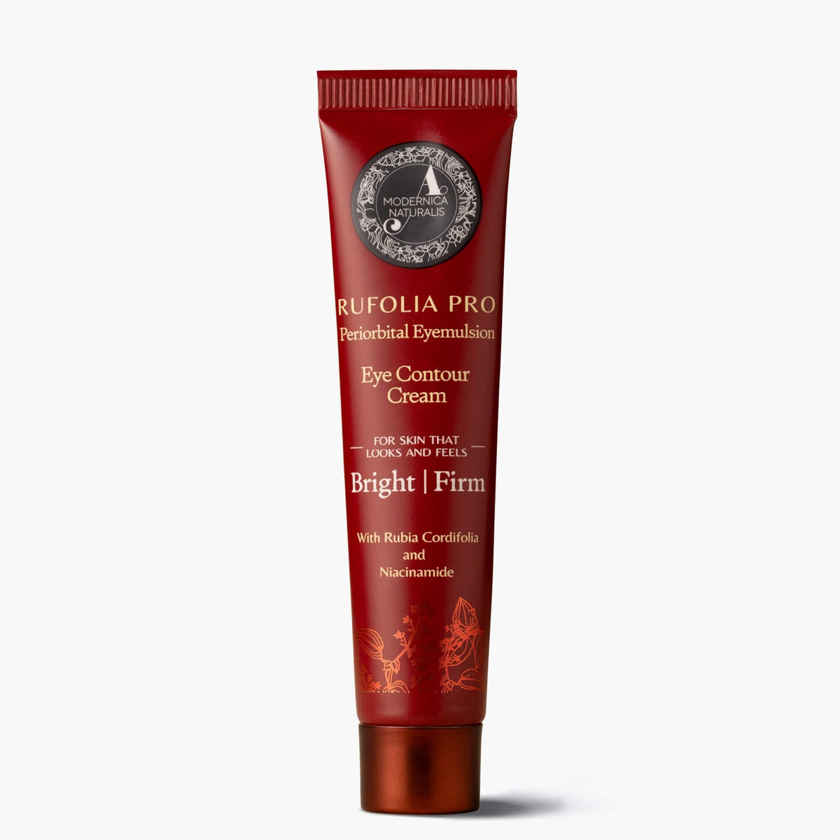 Rufolia PRO Periorbital Eyemulsion - Eye Contour Cream – Brighten, Visibly Firm and Moisturize Under-Eyes – New Formula with Manjistha, Aloe Vera, Lotus, and Niacinamide – Best Under-Eye Cream – With Clinically Tested Ingredients Eye Cream A. Modernica Naturalis 