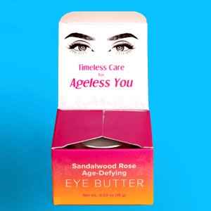 Sandalwood Age-Defying Eye Butter - 100% Natural Eye Butter With Ghee, Sandalwood & Rose - Smooths the Look of Fine Lines & Wrinkles | 15 g (0.53 oz) Eye Care Ajara 