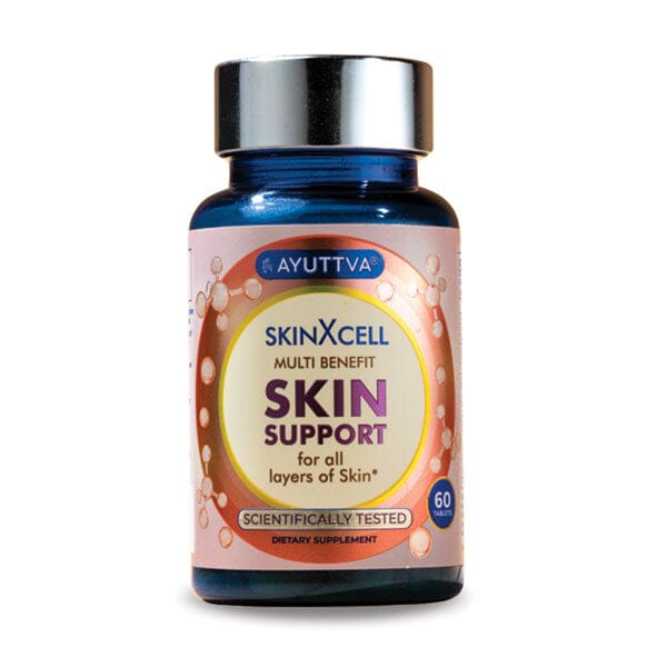 SkinXcell - Multi Benefit Skin Support For ALL Layers | VEGAN Collagen Booster Supplements Ayuttva 