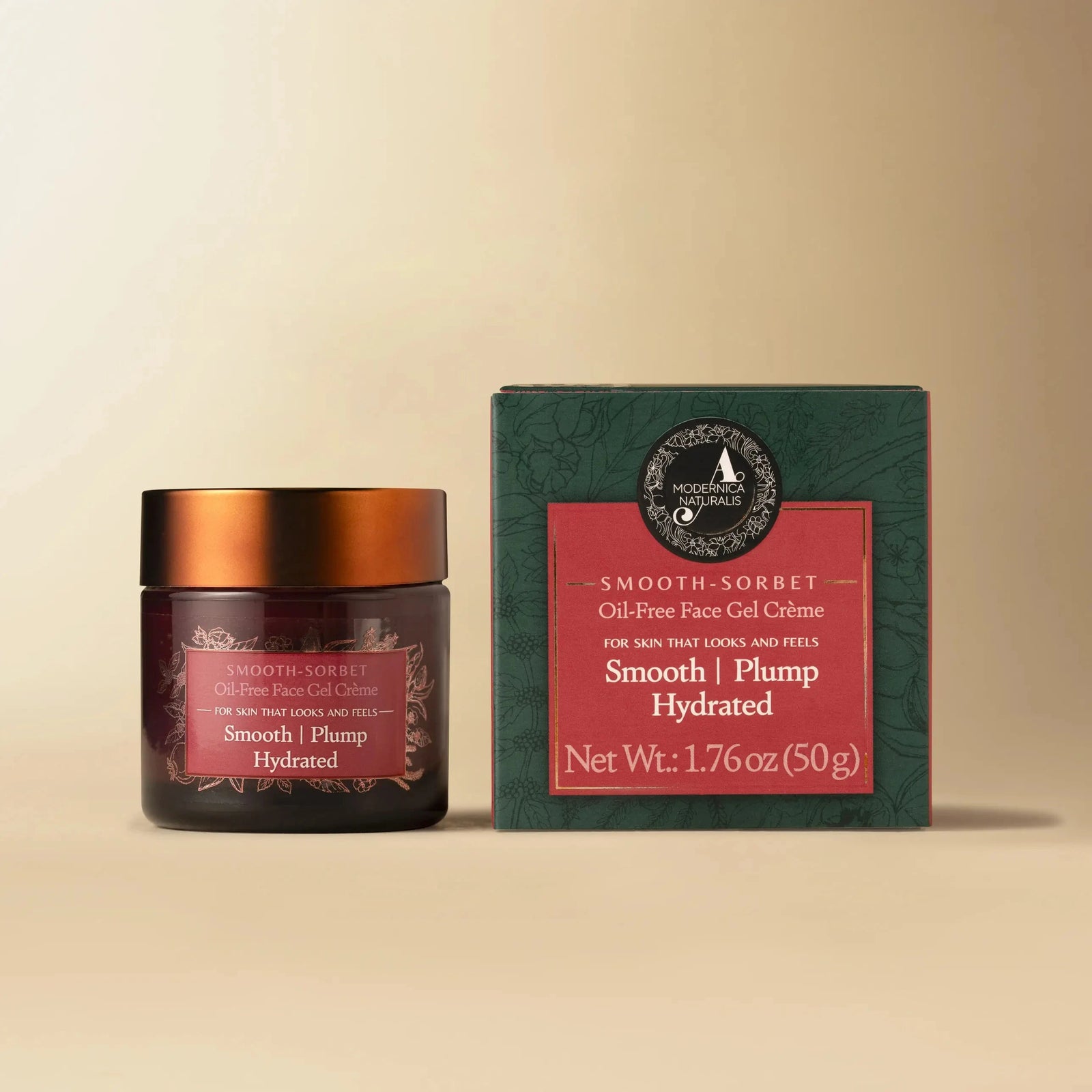 Smooth-Sorbet | Oil-Free Face Gel Crème | For Apparent Wrinkle-Filling Effect, Clarity, Smoothness & Hydration Lotion & Moisturizer A. Modernica Naturalis 