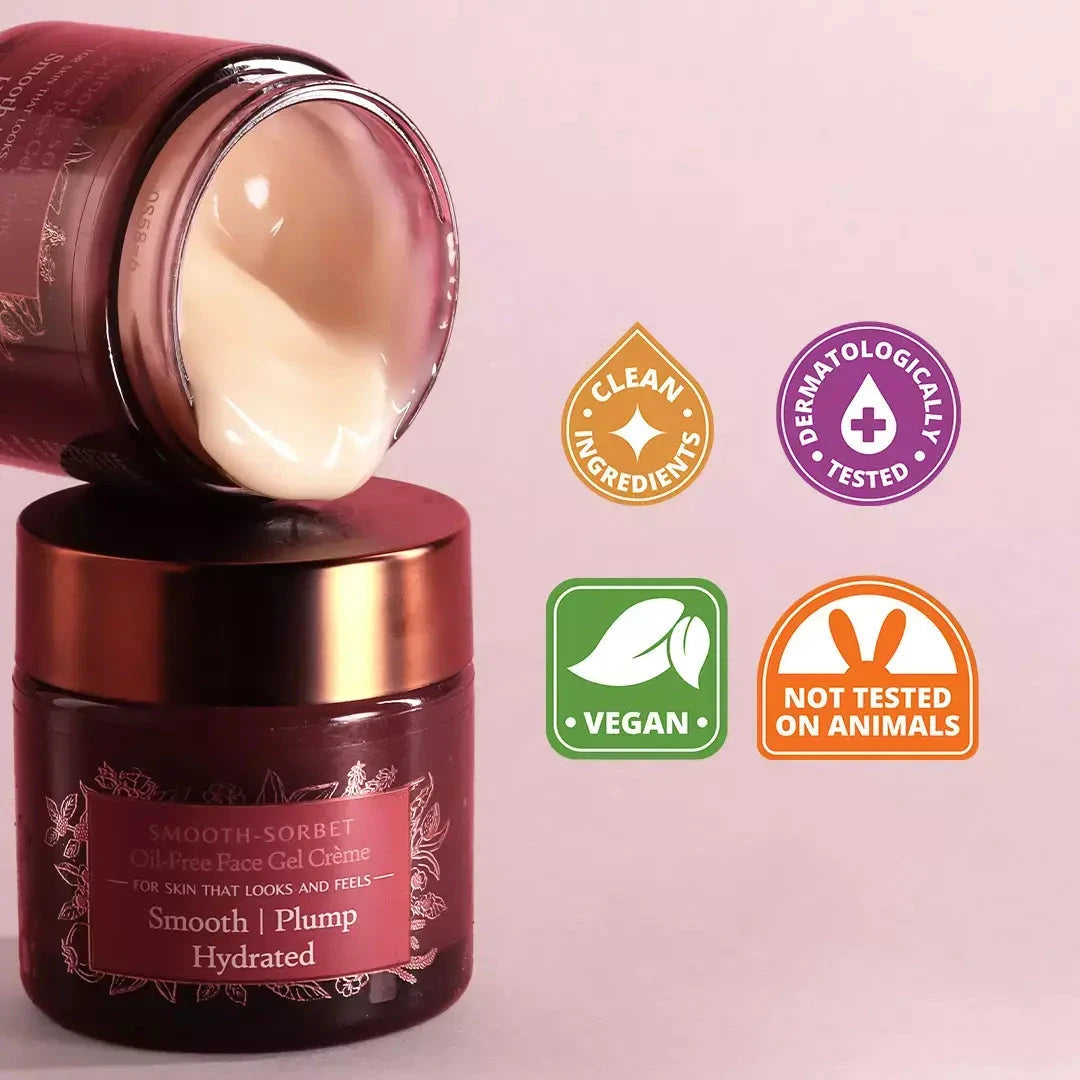 Smooth-Sorbet: Oil-Free Face Gel Crème - For Mature, Dull and Aging Skin - Matte Cloud-Like Glow Instantly Lotion & Moisturizer A. Modernica Naturalis 