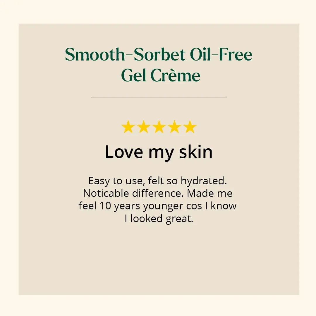 Smooth-Sorbet: Oil-Free Face Gel Crème - For Mature, Dull and Aging Skin - Matte Cloud-Like Glow Instantly Lotion & Moisturizer A. Modernica Naturalis 