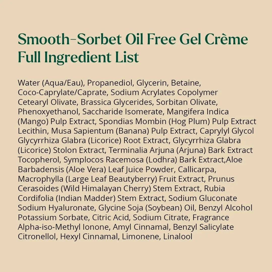 Smooth-Sorbet: Oil-Free Face Gel Crème - For Mature, Dull and Aging Skin - Matte Cloud-Like Glow Instantly Lotion & Moisturizer A. Modernica Naturalis 