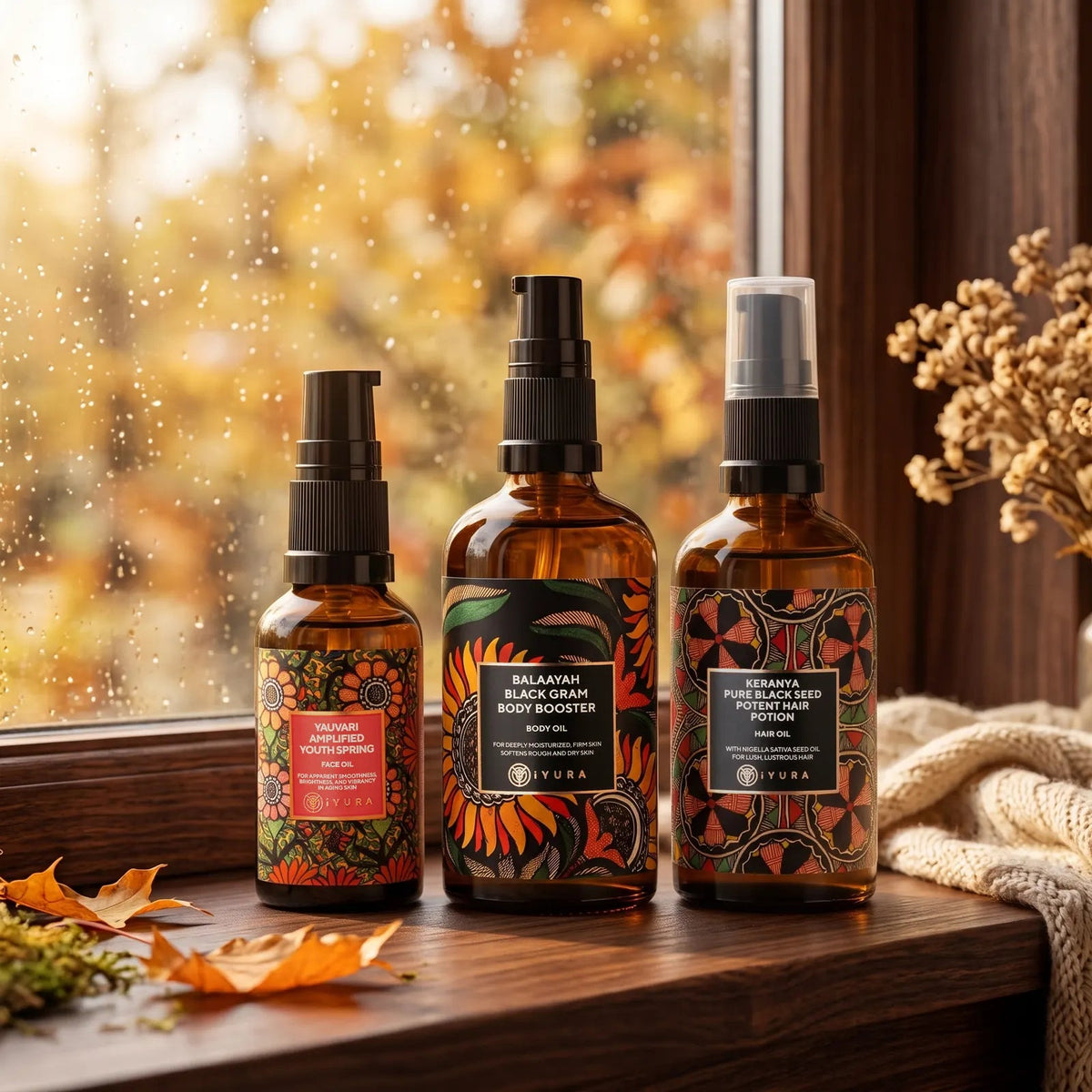 The ’ber Months Dryness-Fighting Kit Beauty set The Ayurveda Experience 