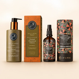 The Soak & Lather Duo – Keranya Scalp Soak + Soft-O-More Shampoo The Ayurveda Experience 