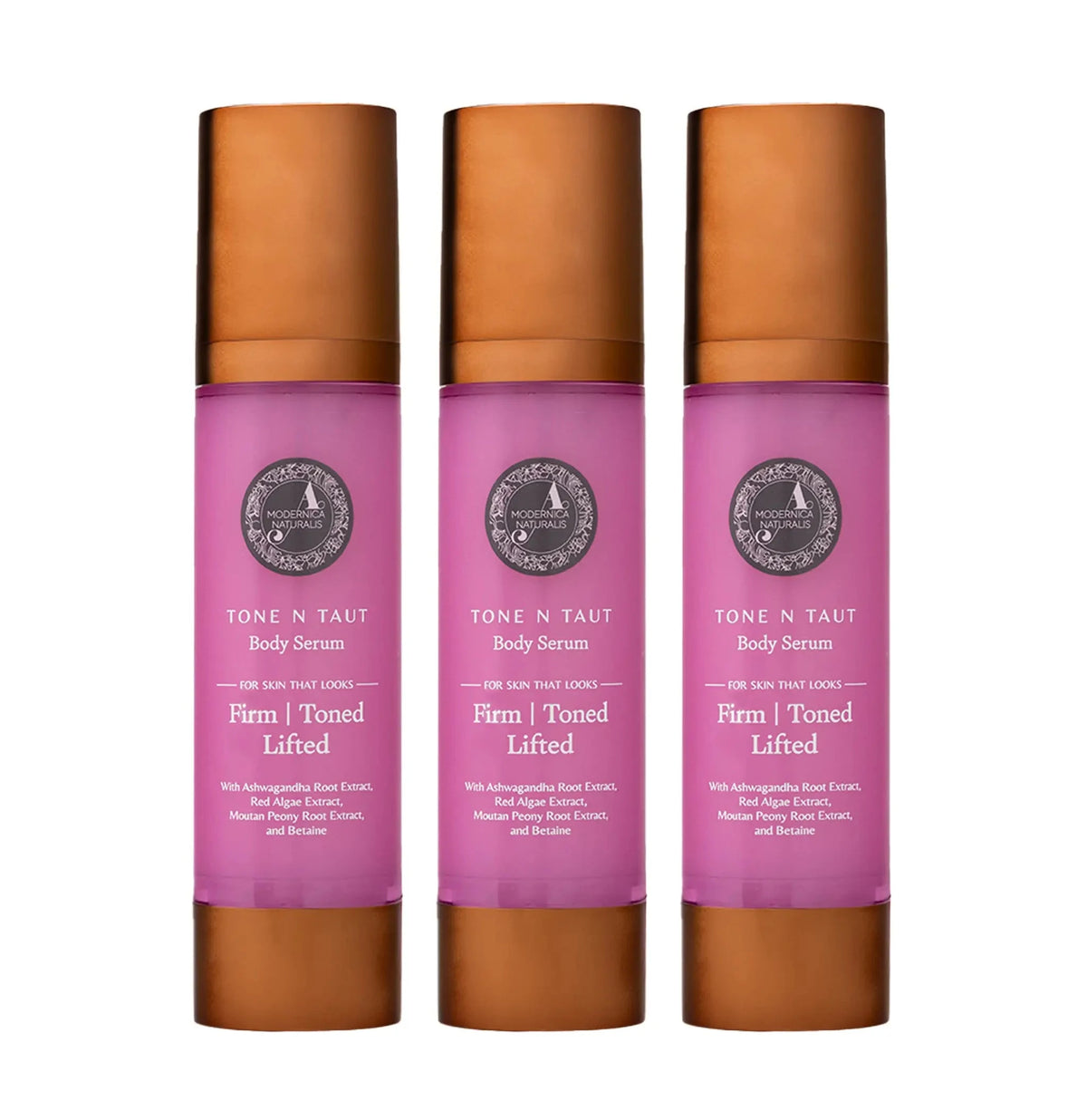 Tone N Taut Body Serum - Tightens and firms the appearance of saggy, crepey skin on your arms, legs and belly - Pack of 3 Lotion & Moisturizer A Modernica Naturalis 