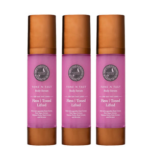 Tone N Taut Body Serum - Tightens and firms the appearance of saggy, crepey skin on your arms, legs and belly - Pack of 3 Lotion & Moisturizer A Modernica Naturalis 