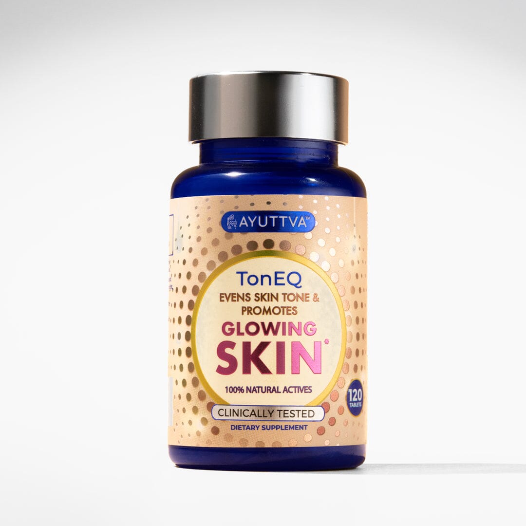 TonEQ: ANTI-PIGMENTATION SUPPLEMENT with 100% NATURAL ACTIVES for EVEN-TONED, CLEAR & GLOWING SKIN Supplements Ayuttva 