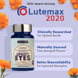 ViewRyt – Botanical Supplement - Clinically Proven Lutemax2020 for Healthy Eyes Supplements Ayuttva 