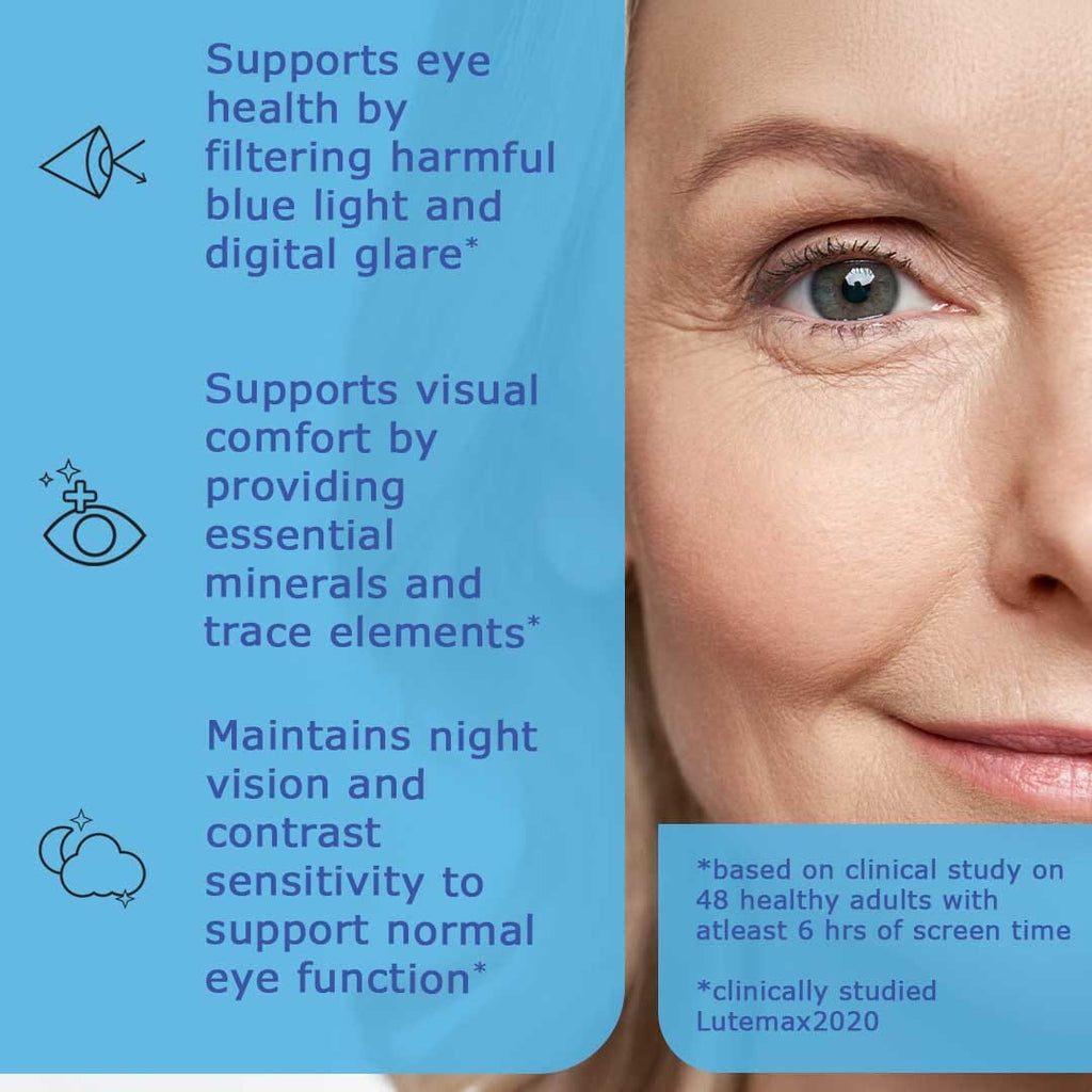 ViewRyt – Botanical Supplement with Clinically Proven Lutemax2020 for Healthy Eyes - Pack of 3 Supplements Ayuttva 