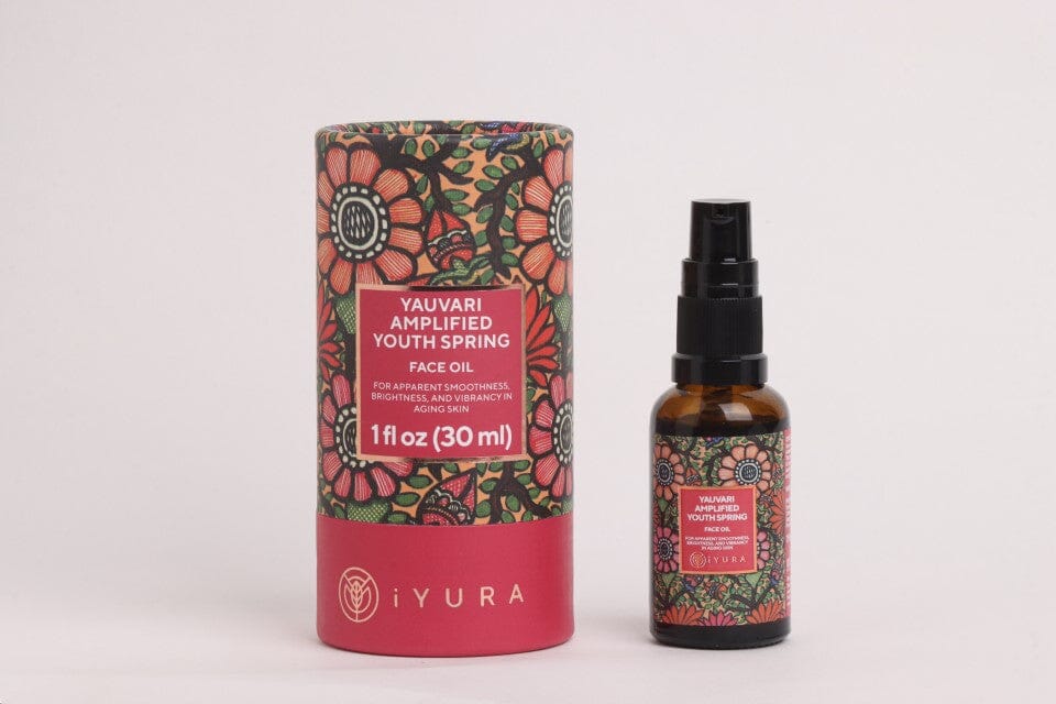 Yauvari Amplified Youth Spring - Best Ayurvedic Face Moisturizer for Dry, Aging, Mature Skin Face oil iYURA 30 ml (1 fl oz) 