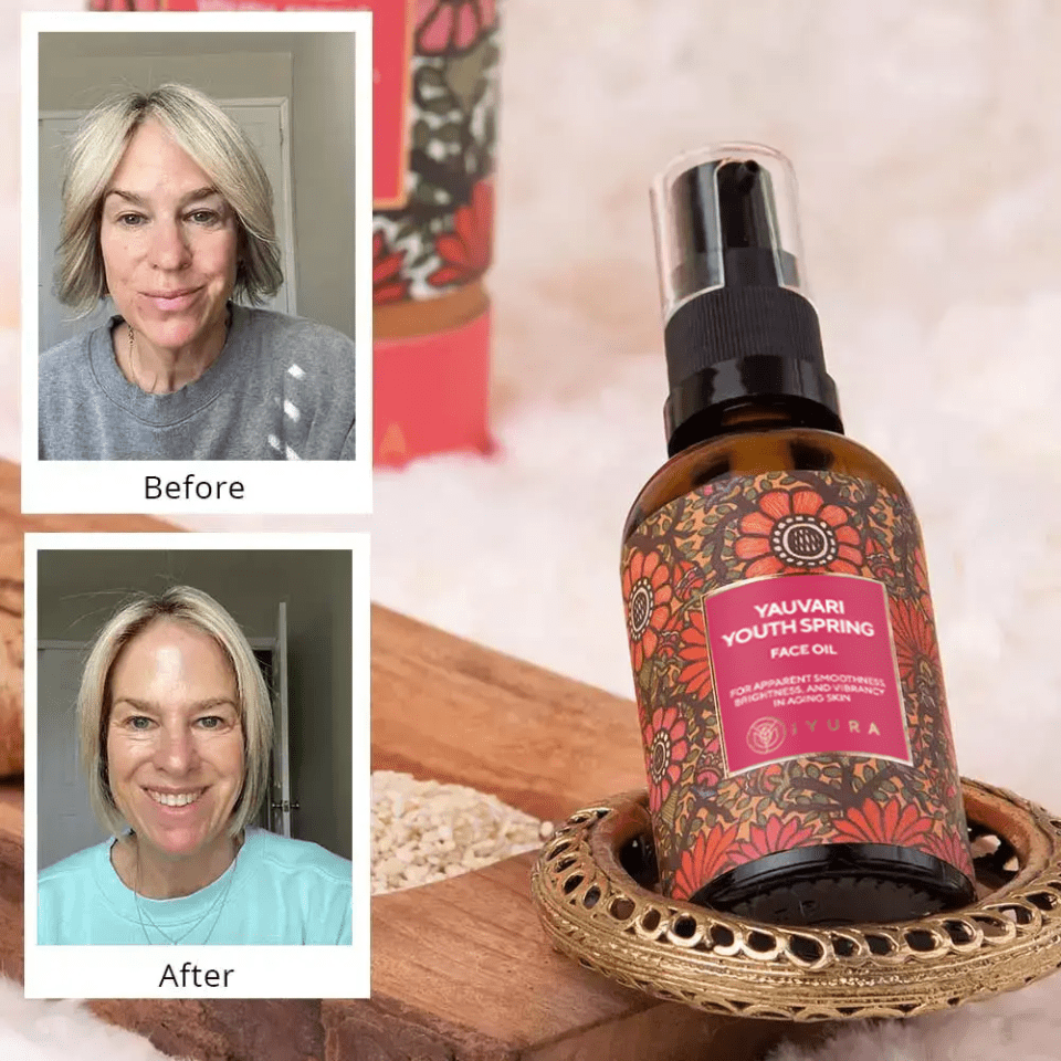Yauvari Amplified Youth Spring - For Mature, Aging, Dry Skin - iYURA's First Neck-Face-Décolleté Protein-Serum Face oil iYURA 