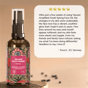 Yauvari Amplified Youth Spring - For Mature, Aging, Dry Skin - iYURA's First Neck-Face-Décolleté Protein-Serum Face oil iYURA 