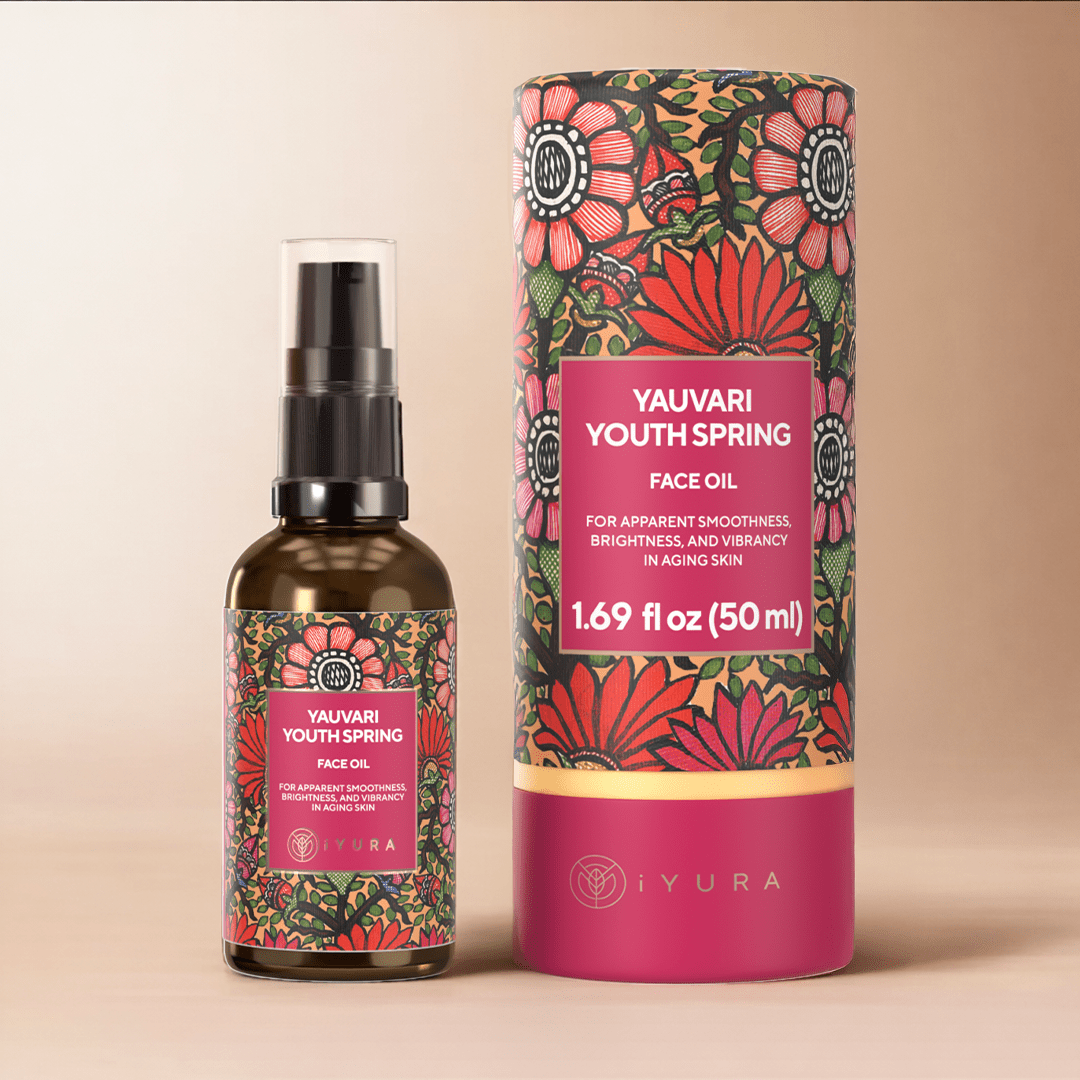 Yauvari Amplified Youth Spring - For Mature, Aging, Dry Skin - iYURA's First Neck-Face-Décolleté Protein-Serum Face oil iYURA 