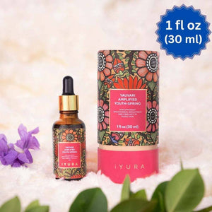 Yauvari Amplified Youth Spring: Replaces Your Anti Aging Moisturizer Face oil iYURA 1 fl oz (30 ml) 