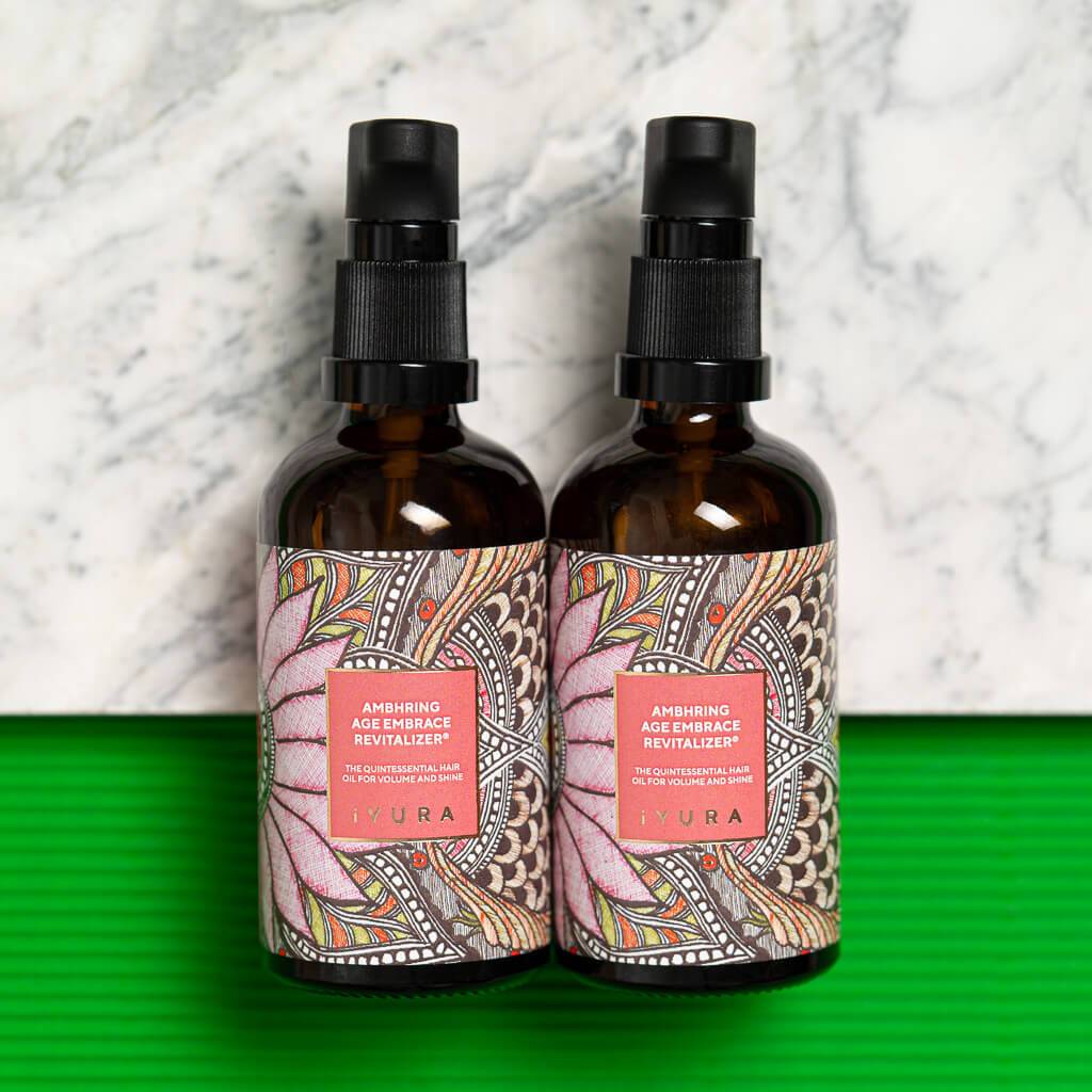 Ambhring Age Embrace Revitalizador y aceite para el cabello - Paquete de 2