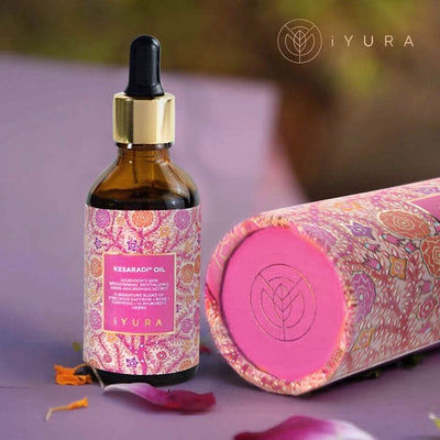 AM/PM Face Oils - 5,000 Year Old Skincare Ritual - Best Ayurvedic Skin Oils for Morning and Evening Daily with Haldi, Manjishta, Natural Vitamin C, Vitamin E - Morning Brightening Oil + Evening Even-Toning Oil Beauty set iYURA