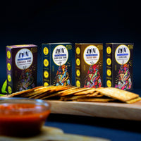 Ayurvedic Thins - Toasted Wheat Crackers - Set Of 4 Flavors Snacks Ayuttva 