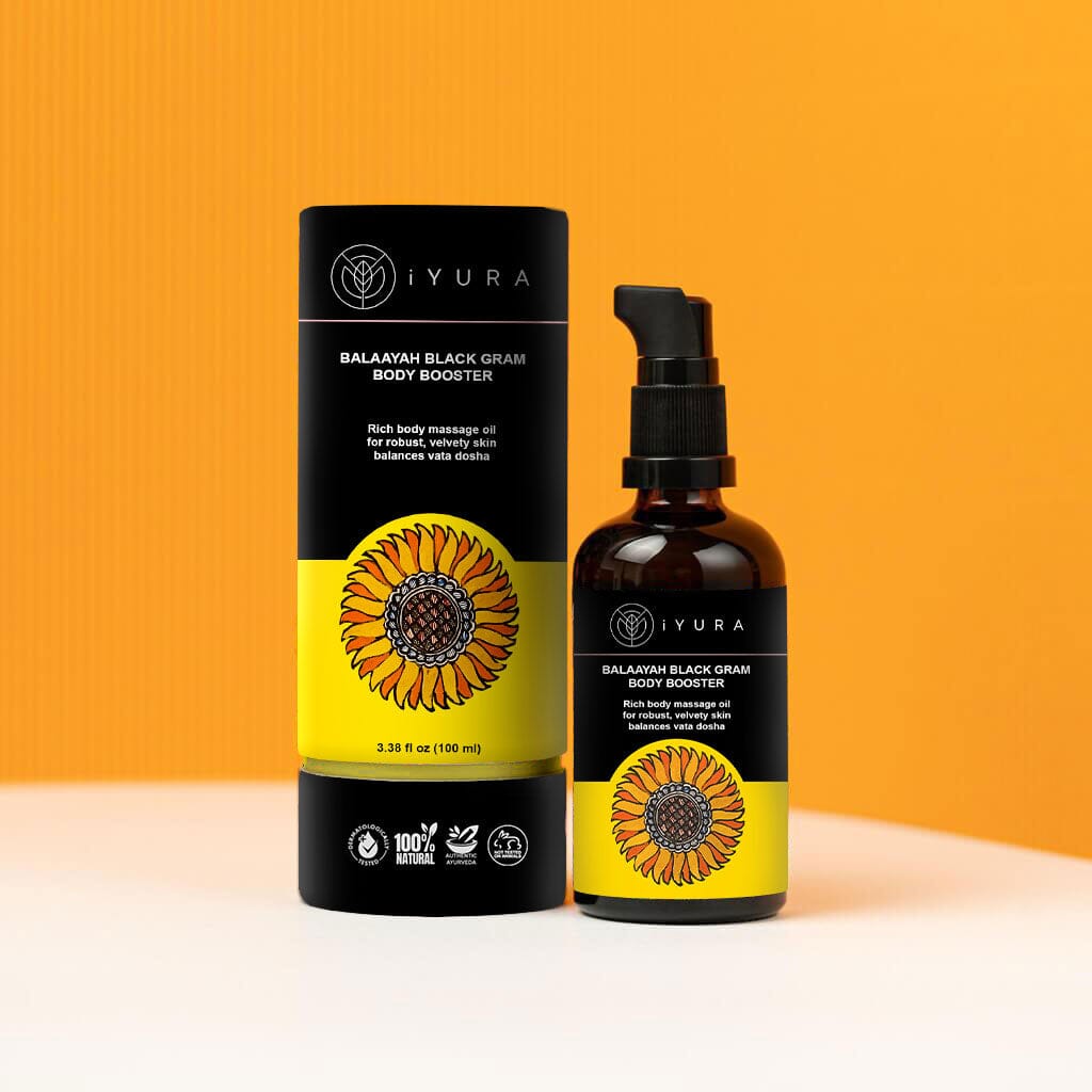 Balaayah Black Gram Body Booster - Best Body Oil for Saggy Skin Body Oil iYURA 