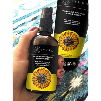 Balaayah Black Gram Body Booster - Best Body Oil for Saggy Skin Body Oil iYURA