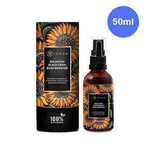 Balaayah Black Gram Body Booster:- Body Oil iYURA 1.69 fl oz (50 ml) 