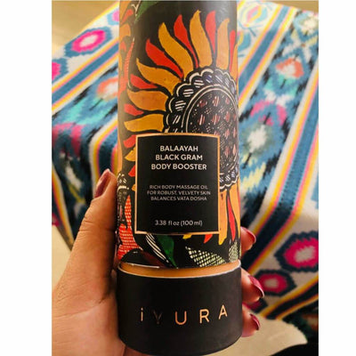 Balaayah Black Gram Body Booster: Firming Body Oil for Dry, Aging Skin Body Oil iYURA