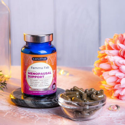 Femma Fab - Clinically Tested Supplement for Menopausal Support, 45 Days' Supply Supplements Ayuttva