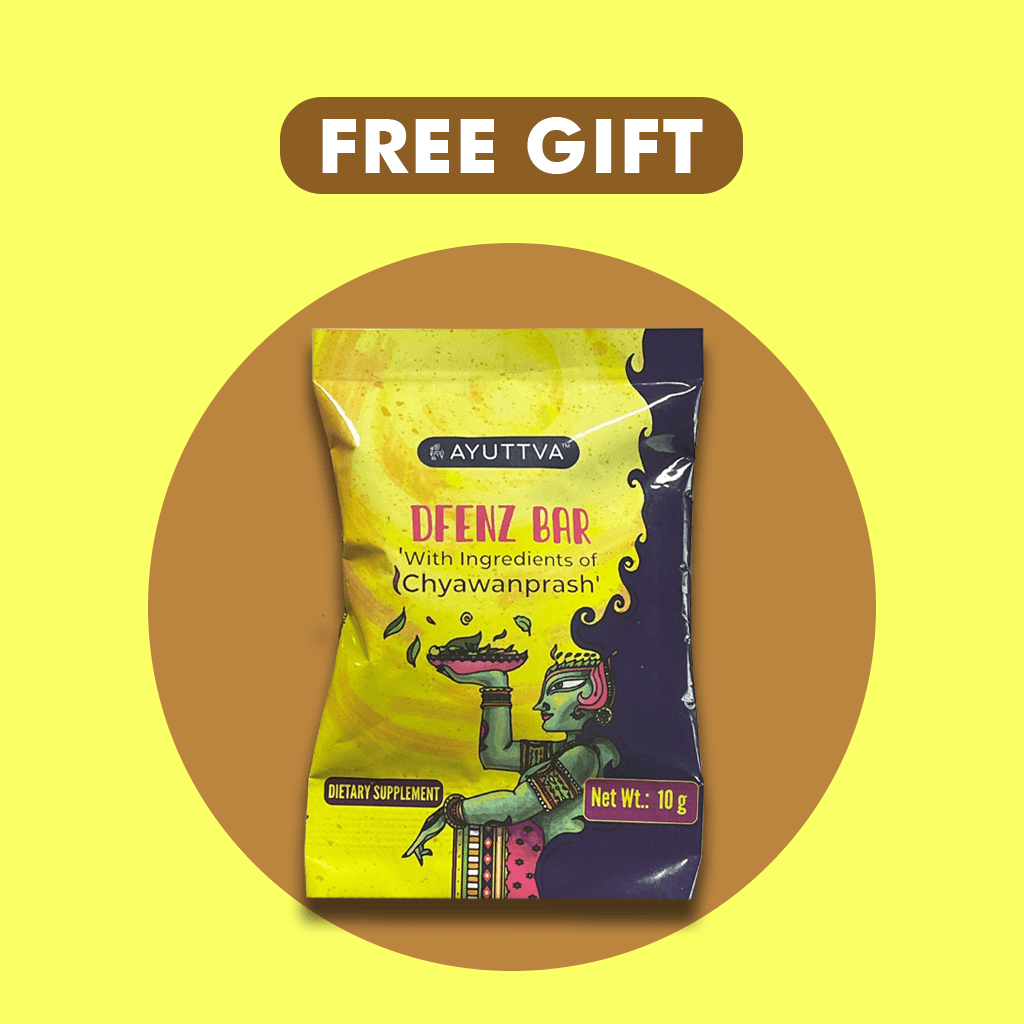 FREE GIFT: Bite-Sized Dfenz Bar - with Chyawanprash and Dark Chocolate singleton_gift Ayuttva 