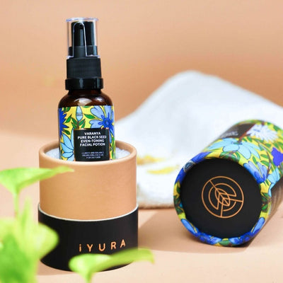 FREE GIFT: Black Seed Potent Face & Hair Elixirs Combo - With Varanya Pure Black Seed Even-Toning Facial Potion & Keranya Pure Black Seed Potent Hair Potion singleton_gift iYURA