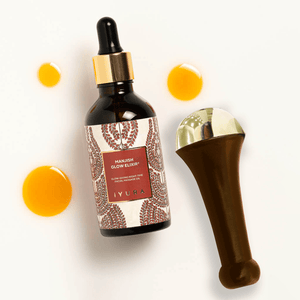 Kansa Wand for Face & Body with Manjish Glow Elixir Beauty The Ayurveda Experience 