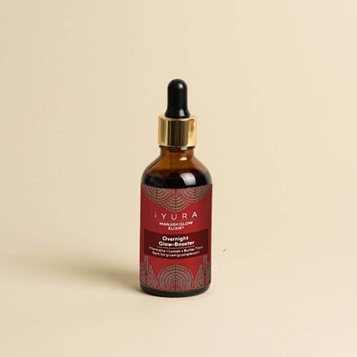Manjish Glow Elixir - Ayurvedic Night-Time Face Oil - Natural Moisturizer for Healthy, Glow-y Skin Night-time face oil iYURA