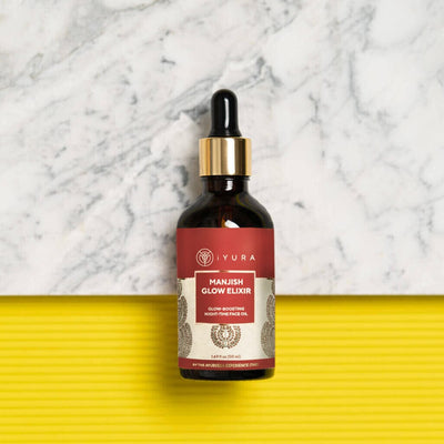 Manjish Glow Elixir - Night-Time Face Oil - Natural Moisturizer Night-time face oil iYURA
