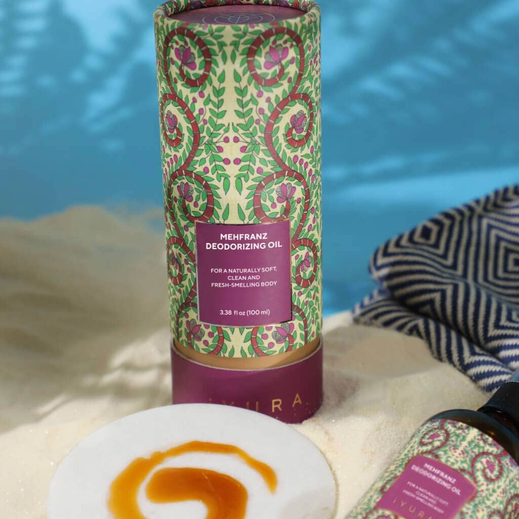 Mehfranz Deodorizing Oil - For A Naturally Soft, Clean and Fresh-Smelling Body - Pick Your Size Body Oil iYURA 