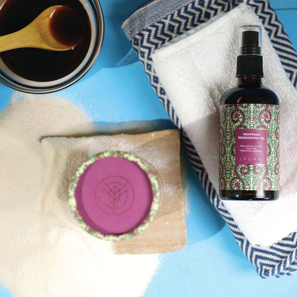 Mehfranz Deodorizing Oil - For A Naturally Soft, Clean and Fresh-Smelling Body - Pick Your Size Body Oil iYURA 