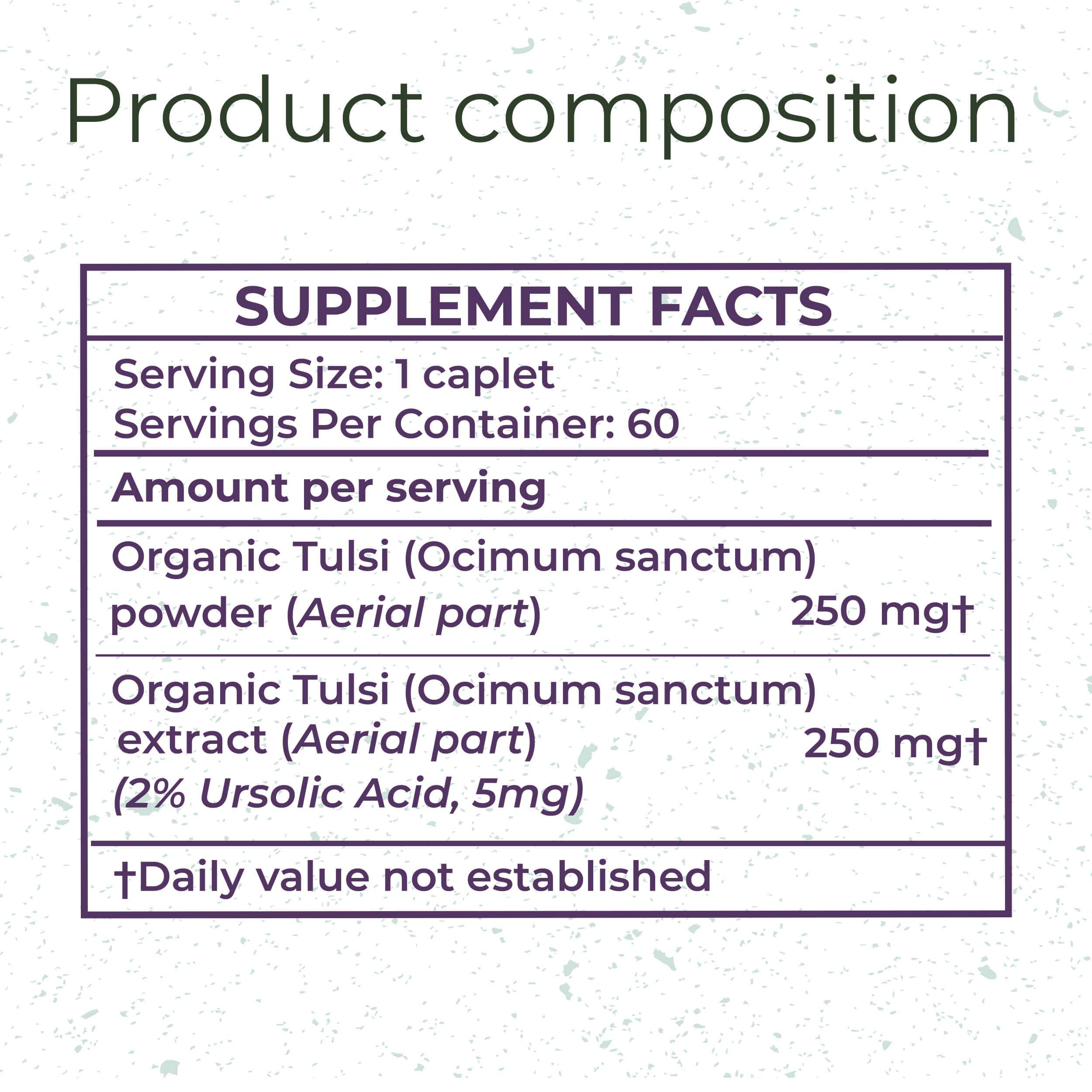 Organic Tulsi - For Calmness and Relaxation Supplements Ayuttva 