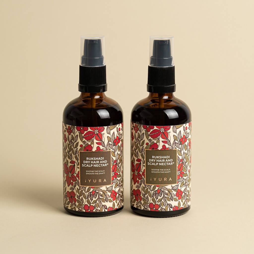 Rukshadi Dry Hair and Scalp Nectar - Pack of 2 Head & hair massage oil iYURA 