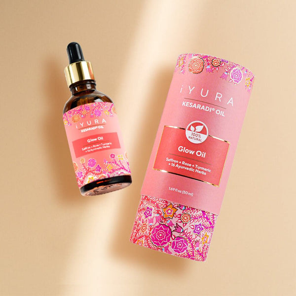 iYURA Kesaradi Oil Brightening Face Oil with Saffron, Rose and Turmeric